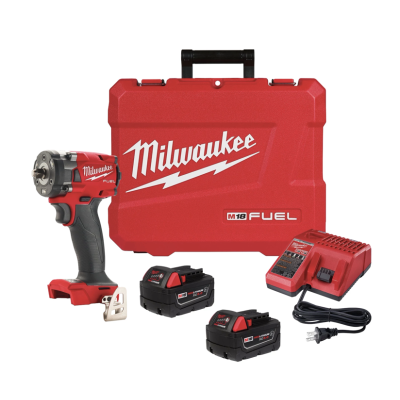 Kit Llave de Impacto Compacta M18 3/8" Milwaukee 2854-22R
