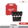 Juego Dados  Impacto 3/4" SAE 8 Pzs.Milwaukee 49-66-7018