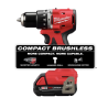 Taladro Percutor/Atornillador M18 BL 1/2" Milwaukee 3602-22CT
